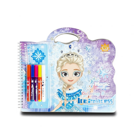 Colour Magic Colouring Book Ice Princess Set Markers  || الوان واتر كلر ماركر مع دفتر تلوين اميرة الثلج