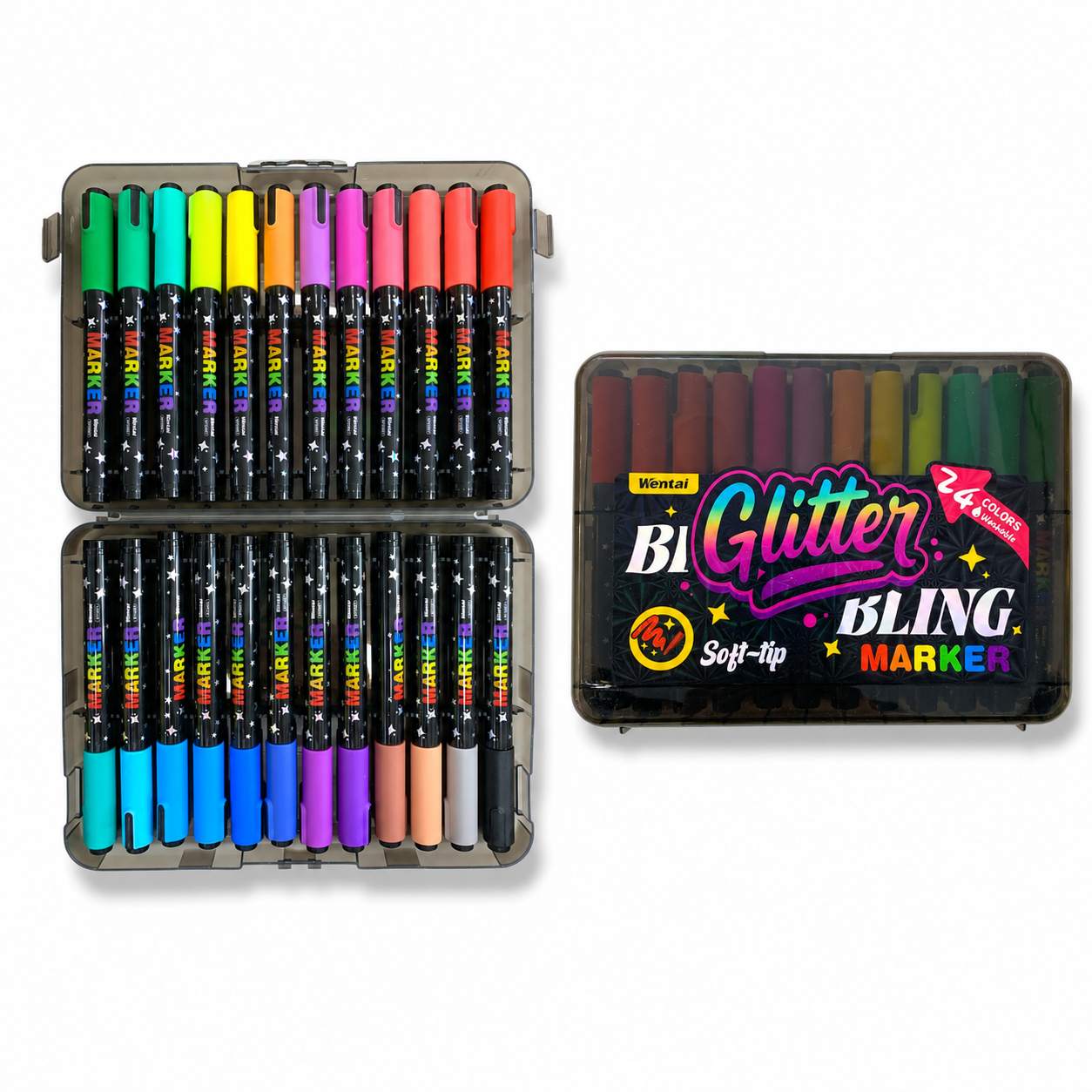 Bling Glitter Marker 24 Color || الوان جليتر ماركر بلينغ 24 لون