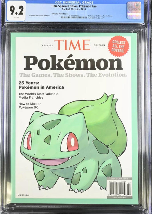 CGC-graded special edition Time Magazine Pokémon’s 25th anniversary || العدد الخاص من مجلة تايم بمناسبة الذكرى الـ25 لبوكيمون مُصنّف من CGC