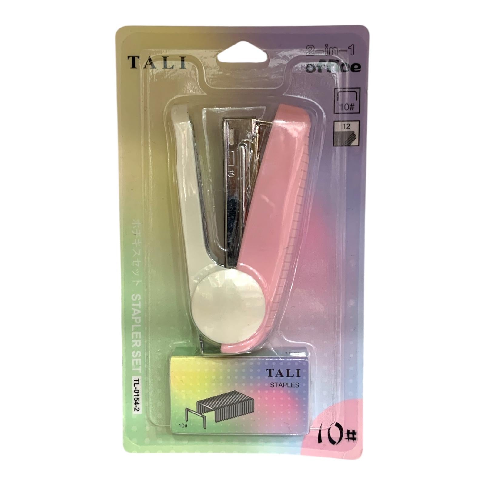 A&T Pastel Stapler Pink || دباسة اي اند تي لون باستيل وردي