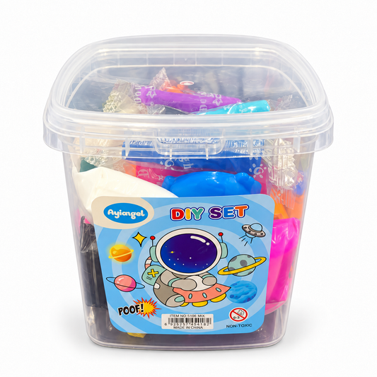 Ayiangel Slime and Modelling Clay Mix Bucket – Space || سطل مزيج سلايم وطين صلصال Ayiangel – الفضاء