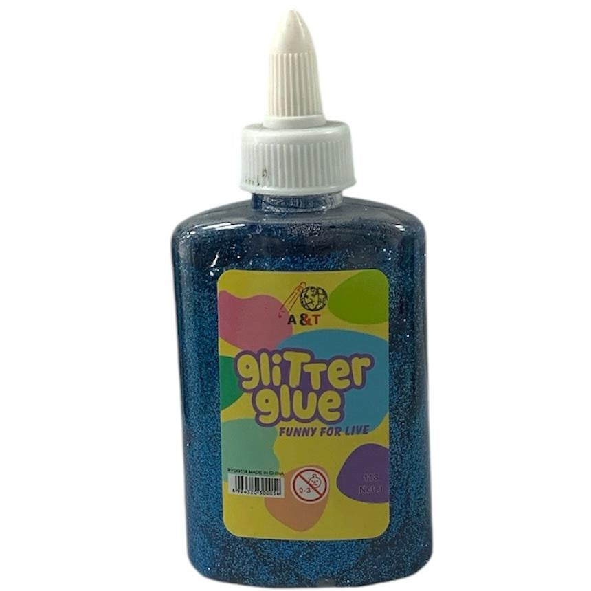 A&T Glitter Glue 118g Navy || صمغ قلتر اي اند تي ١١٨ جرام لون كحلي