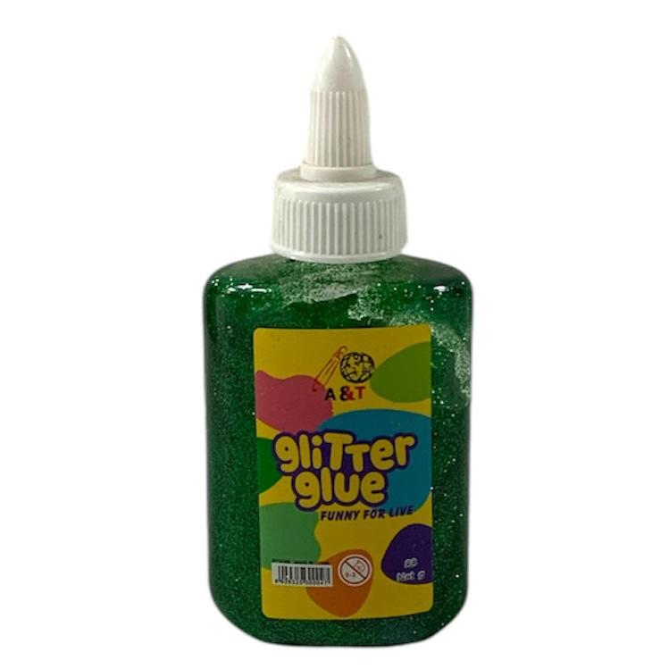 A&T Glitter Glue 88g Dark Green || صمغ قلتر اي اند تي ٨٨ جرام لون اخضر غامق