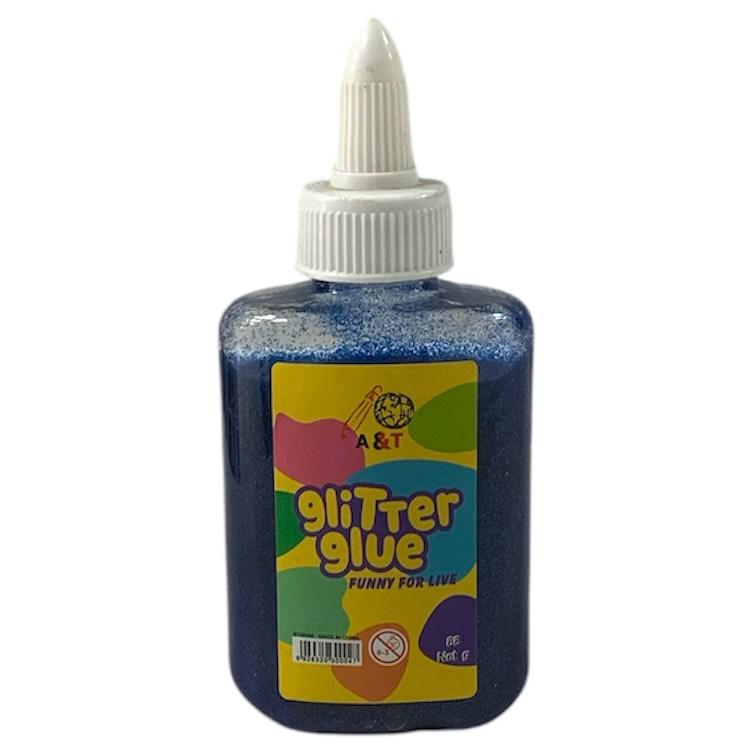 A&T Glitter Glue 88g Navy || صمغ قلتر اي اند تي ٨٨ جرام لون كحلي