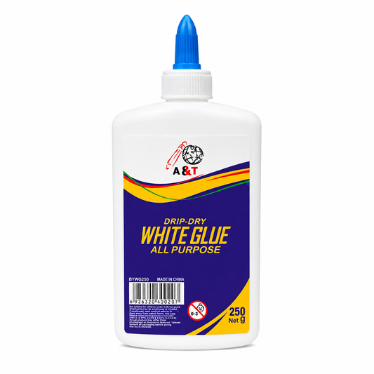 A&T White Art and Craft Glue 250 g || صمغ غرى ابيض كبير 250 جرام