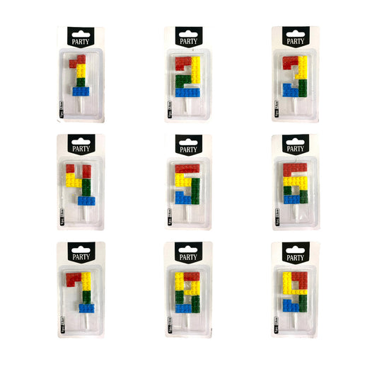 Birthday Candles Lego from 0-9 || شموع اعياد ميلاد موديل ليقو من ٠-٩