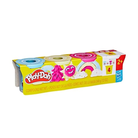 Play-Doh Sparkle Compound 4-Pack || مجموعة طين صلصال بلاي دوه ٤ لون سباركل