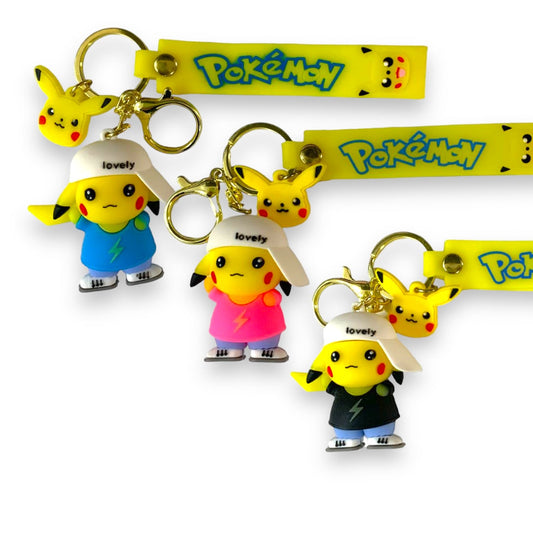 Pokemon Pikachu Keychain Assorted || علاقة مفاتيح بيكاتشو موديل متنوع