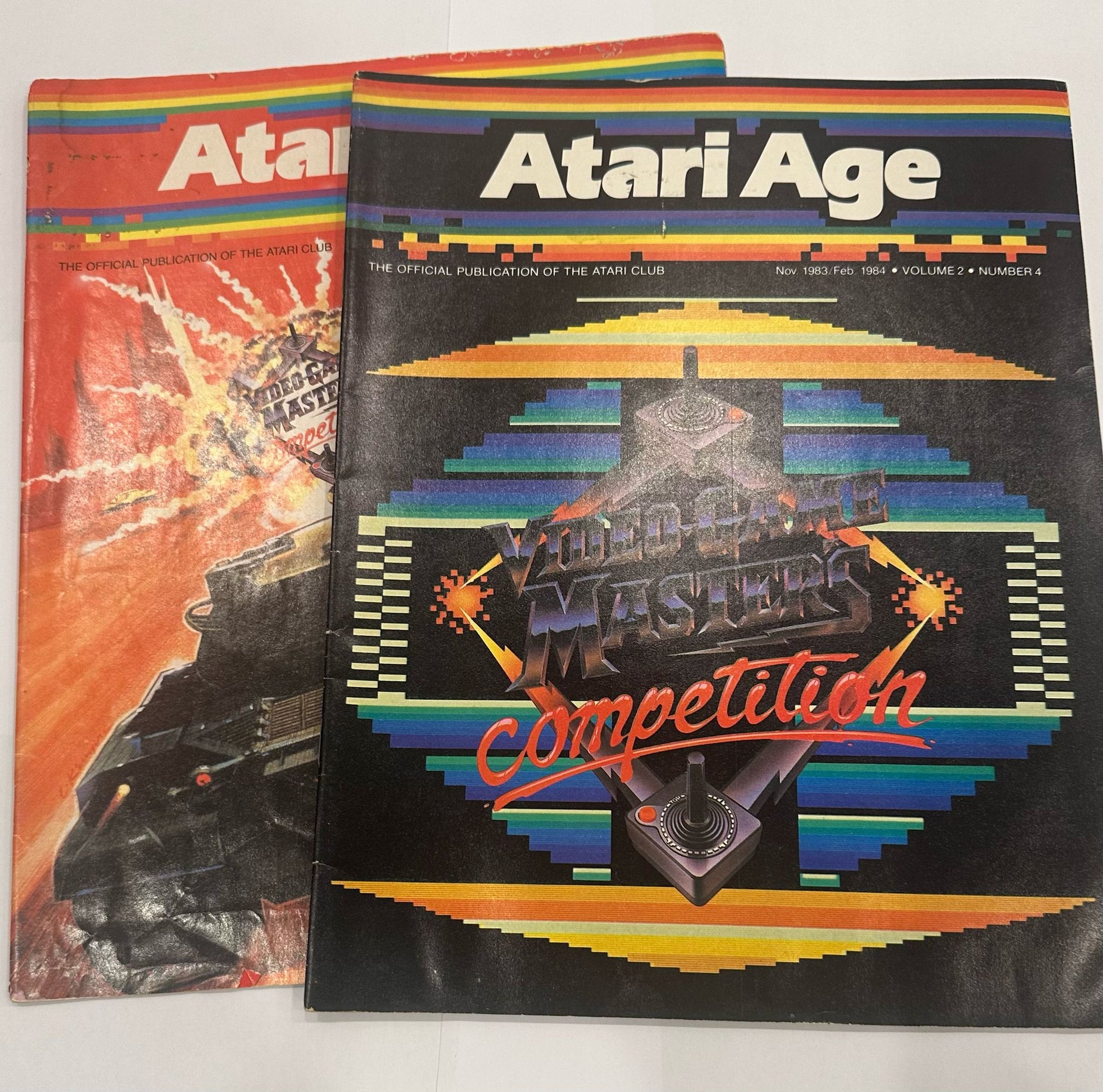 Atari Magazines 2 Pcs issues 4,5 years 1983,1984 || مجموعة من نسختين لمجلة اتاري  الاعداد ٢-٤و٥ لسنة - ١٩٨٣ و ١٩٨٤