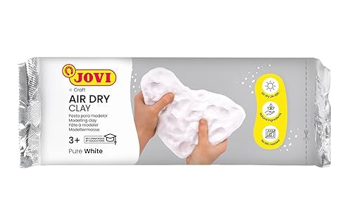 Jovi Air Dry Clay Pure White Modeling Clay 500 gram || طين صلصال ابيض جفاف هوائي ٥٠٠ جرام
