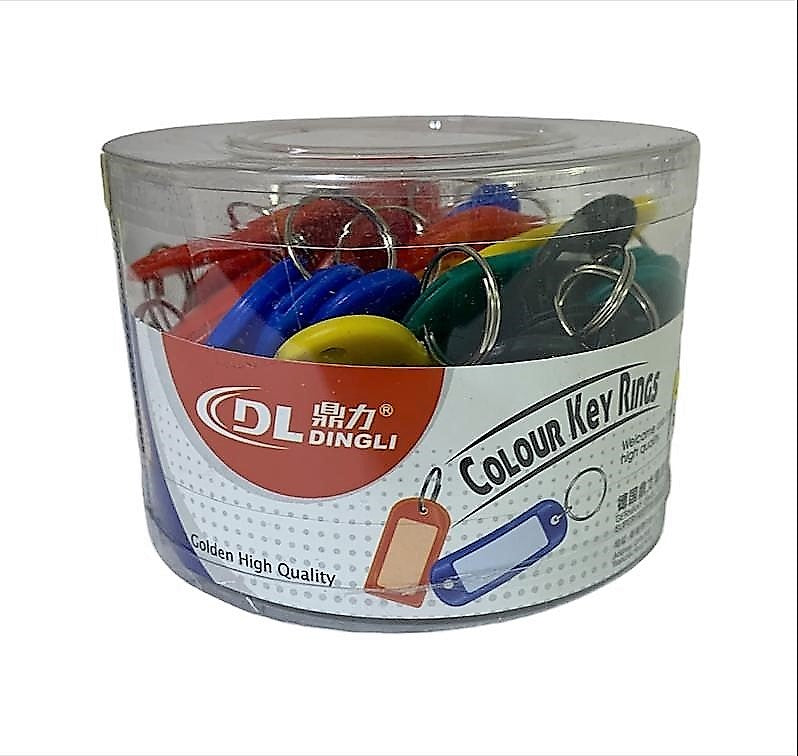 Key Ring Coloured With Label || علاقة مفاتيح ملونه مع ليبل