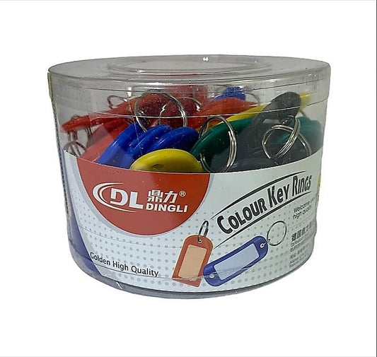 Key Ring Coloured With Label || علاقة مفاتيح ملونه مع ليبل