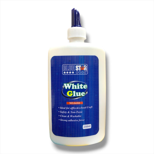 Blue Star White Glue for Arts and Crafts 250 ml || صمغ غراء ابيض بلو ستار للاشغال اليدوية 250 مل