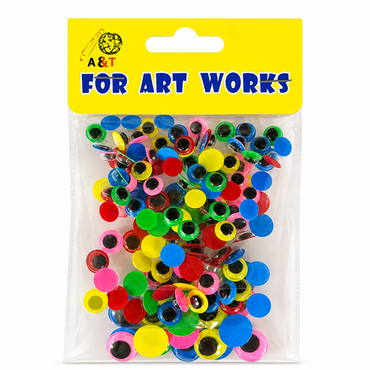 Googly Eyes Mixed Colors and Sizes || عيون بلاستيك الوان و احجام مختلفة