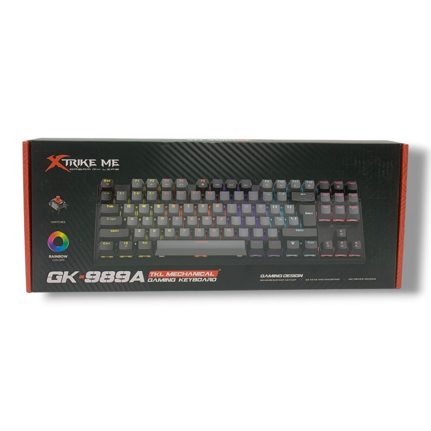 Xtrike Me Gaming Keyboard XT-GK-989A || اكس سترايك مي كي بورد للقيمينق