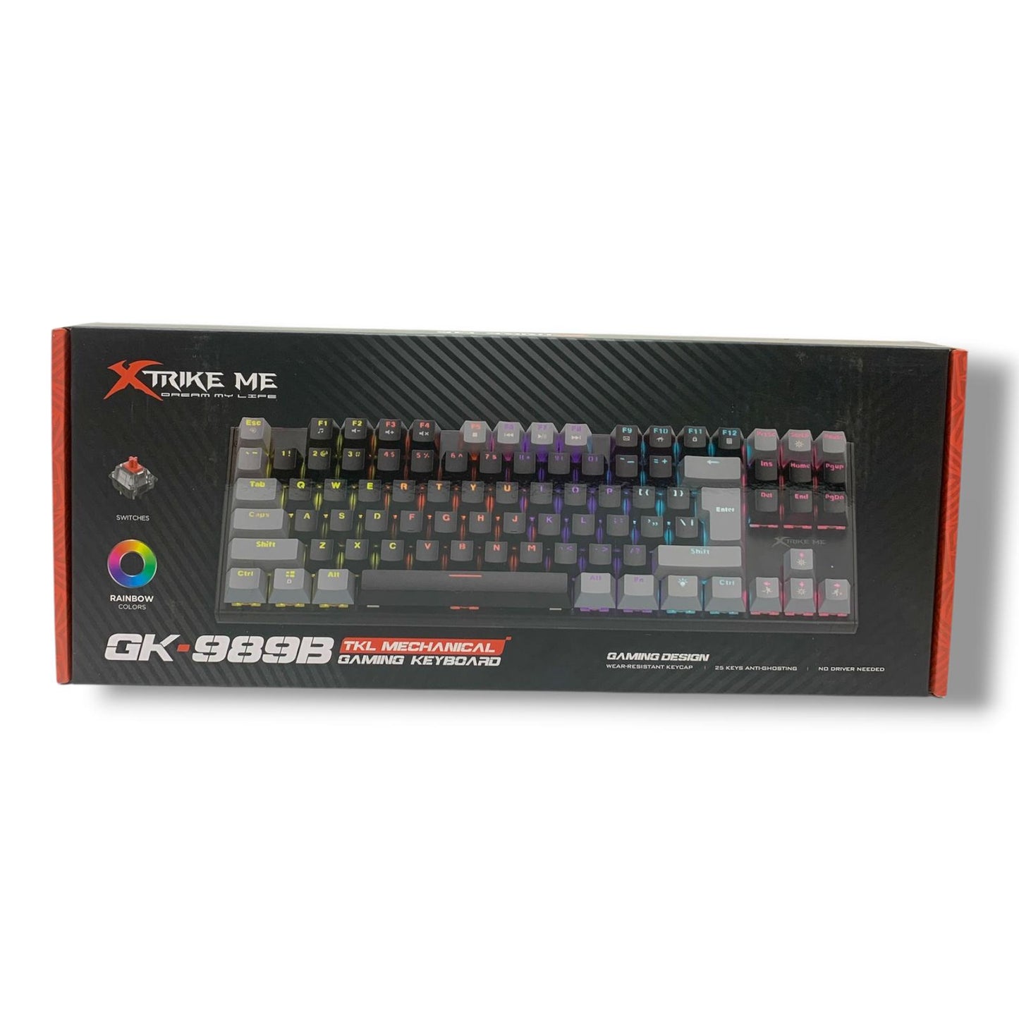 Xtrike Me Gaming Keyboard XT-GK-989B || اكس سترايك مي كي بورد للقيمينق