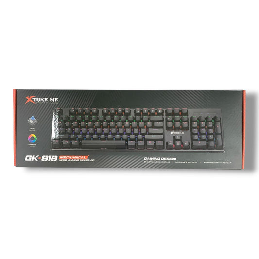 Xtrike Me Gaming Keyboard XT-GK-918 BK || اكس سترايك مي كي بورد للقيمينق