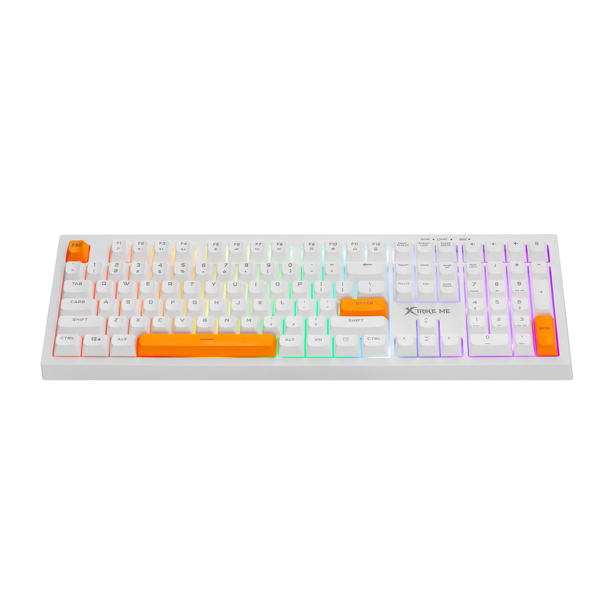 Xtrike Me Gaming Keyboard XT-KB-512 WH || اكس سترايك مي كي بورد للقيمينق