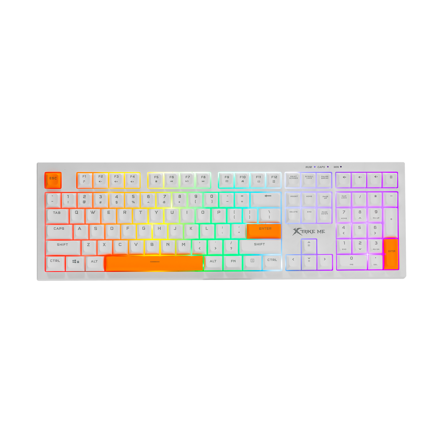 Xtrike Me Gaming Keyboard XT-KB-512 WH || اكس سترايك مي كي بورد للقيمينق