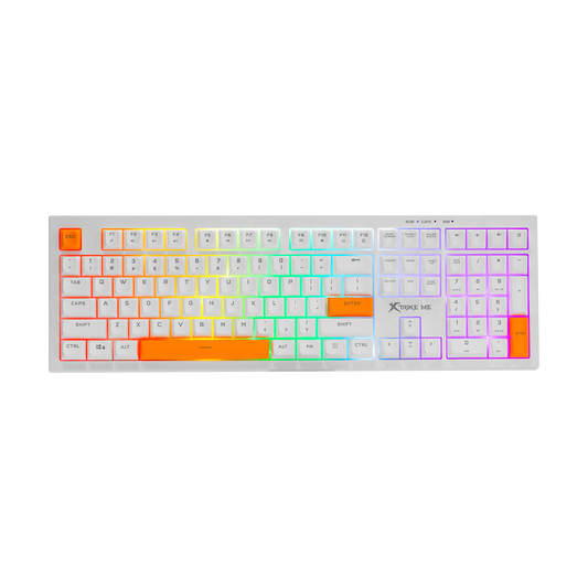 Xtrike Me Gaming Keyboard XT-KB-512 WH || اكس سترايك مي كي بورد للقيمينق
