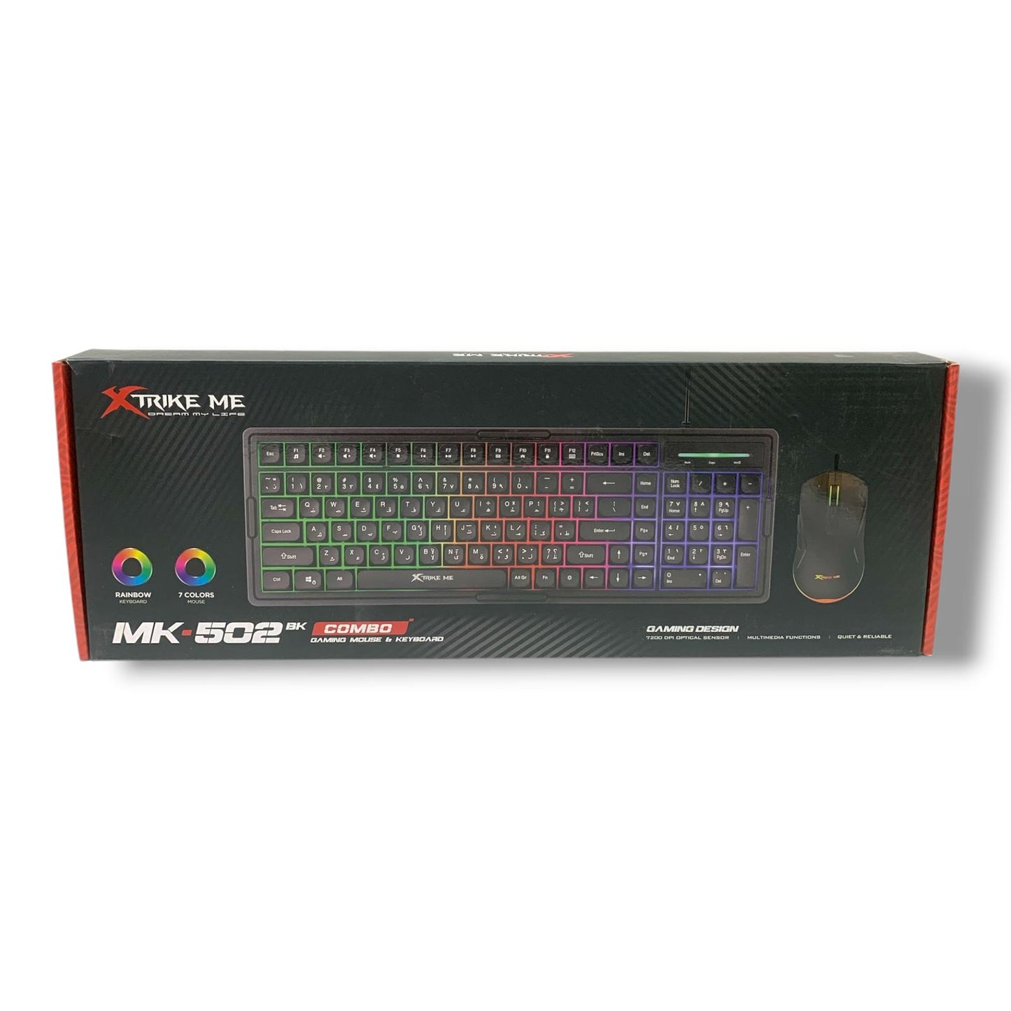 XTRIKE ME XT ME MK-502BK AR keyboard & wired mouse || باكيج اكس سترايك 2 قطعة