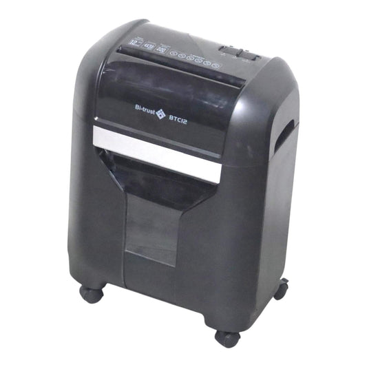 Bi-Trust Paper Shredder BTC12 Crosscut 12 Sheets || فرامة ورق بي ترست كروس كت ١٢ ورقة