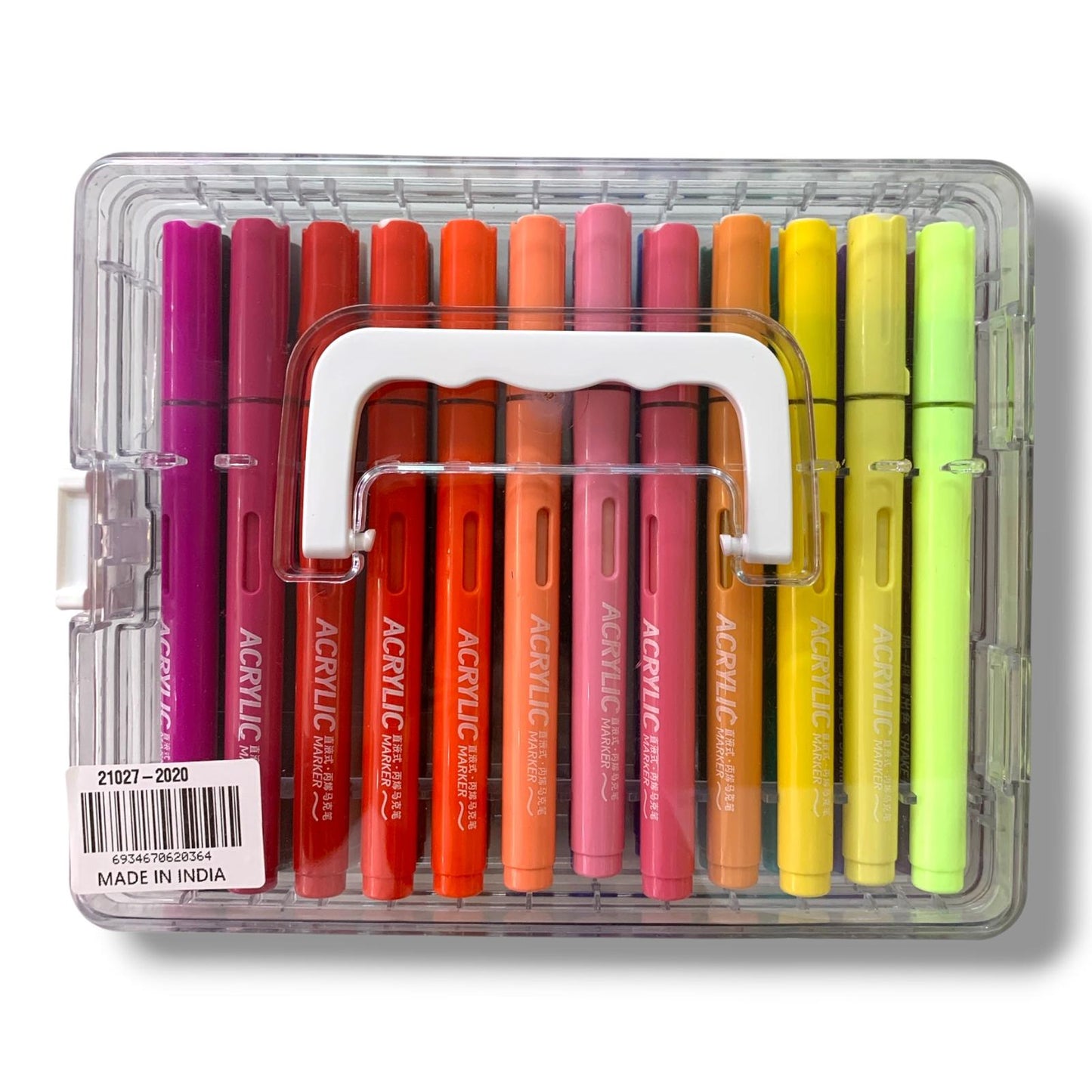 Acrylic Brush Marker 24 Colors || الوان اكريليك برش ماركر 24 لون براس فرشة