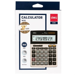 Deli Calculator E1671C || الة حاسبة ديلي ١٤ رقم