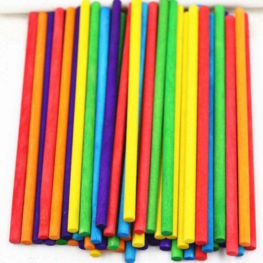 Colored Wooden Sticks || اعواد خشب