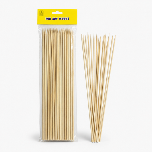 Wood Sticks Pointed Edge 40 Cm || اعواد خشب مدبب 40 سم