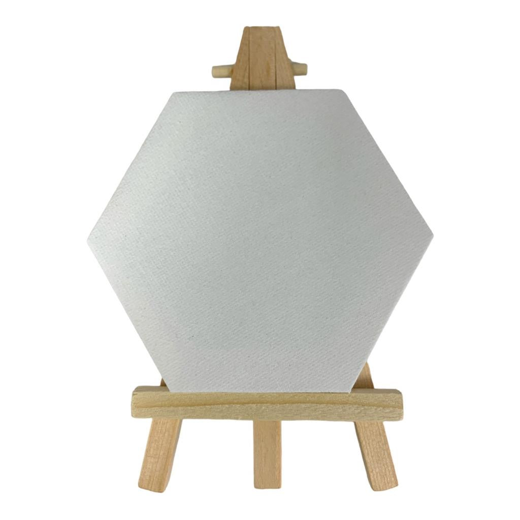 Hexagon Canvas Set 10 cm 24 pcs || مجموعة لوحات رسم كانفاس سداسي ١٠ سم ٢٤ حبة