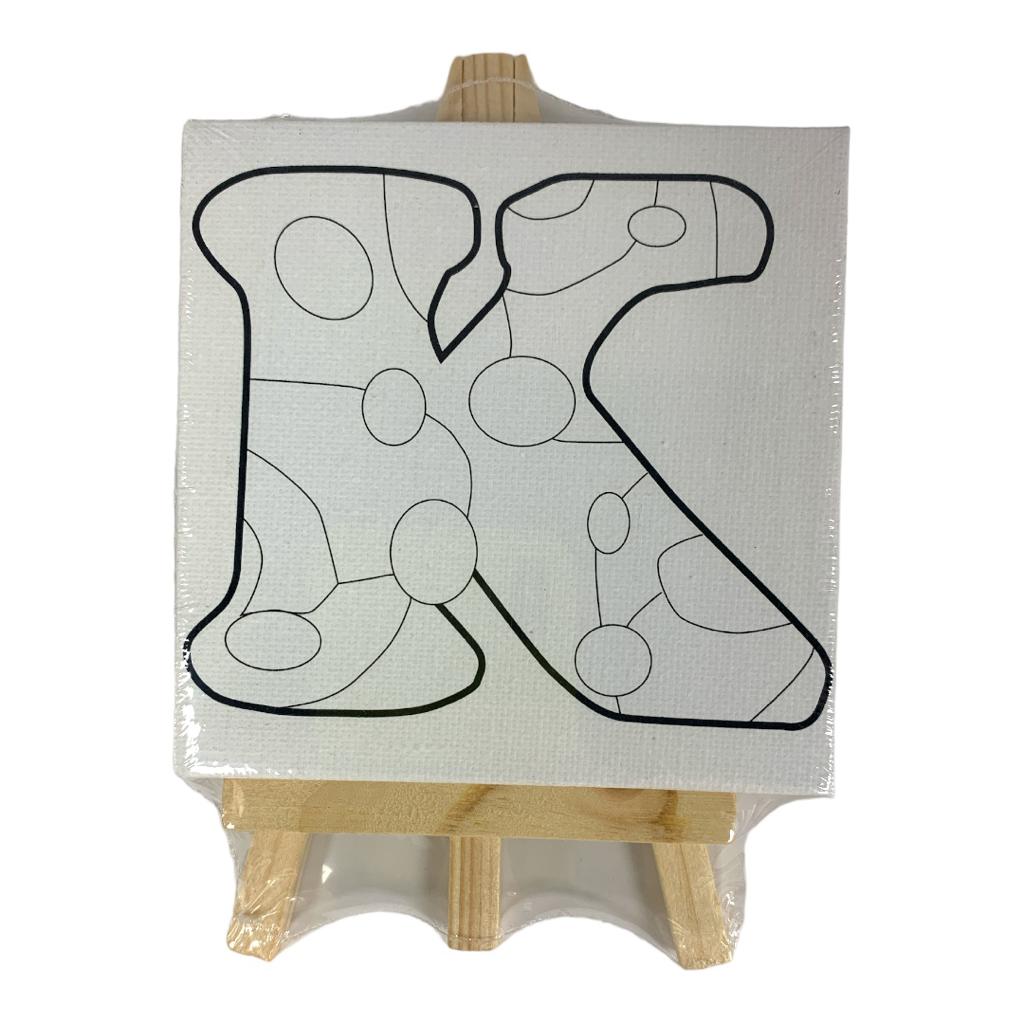 English Alphabet Printed Canvas 10 x 10 cm 27 pcs Set || مجموعة لوحات رسم كانفاس احرف انجليزية ١٠*١٠ سم ٢٧ حبة