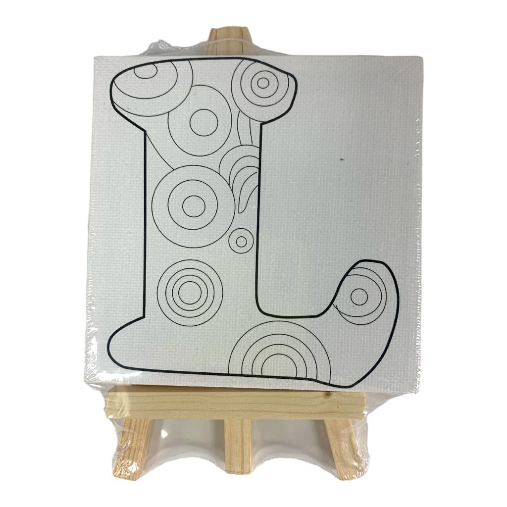English Alphabet Printed Canvas 10 x 10 cm 27 pcs Set || مجموعة لوحات رسم كانفاس احرف انجليزية ١٠*١٠ سم ٢٧ حبة