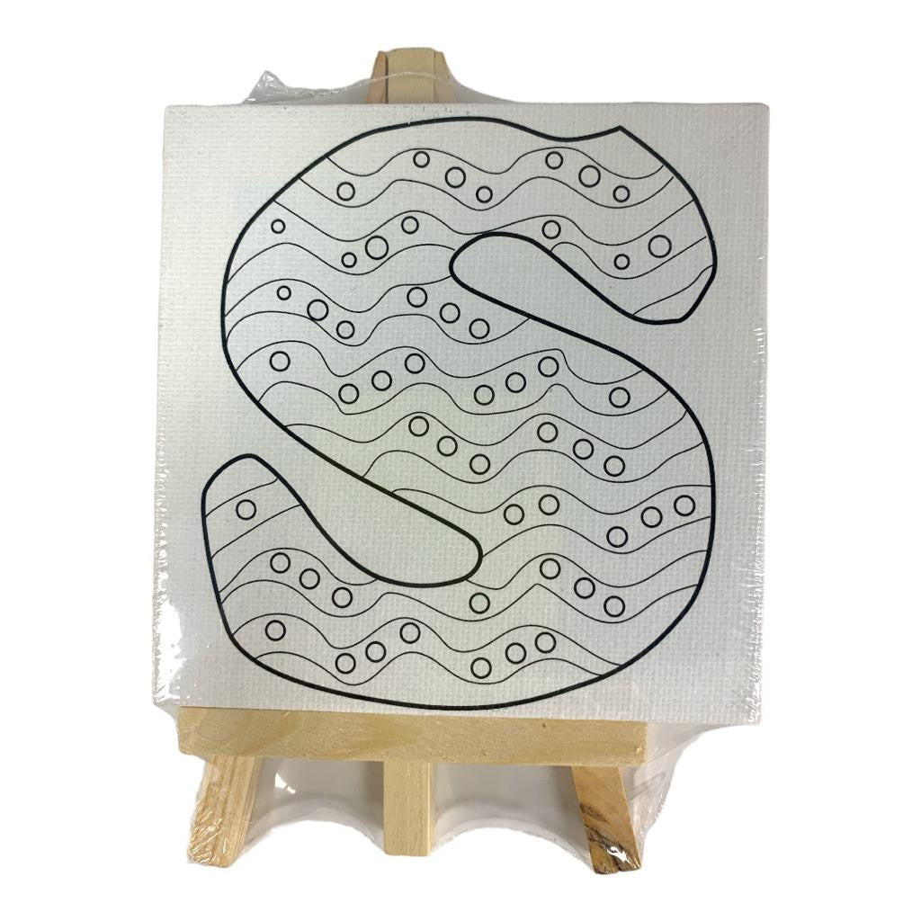 English Alphabet Printed Canvas 10 x 10 cm 27 pcs Set || مجموعة لوحات رسم كانفاس احرف انجليزية ١٠*١٠ سم ٢٧ حبة