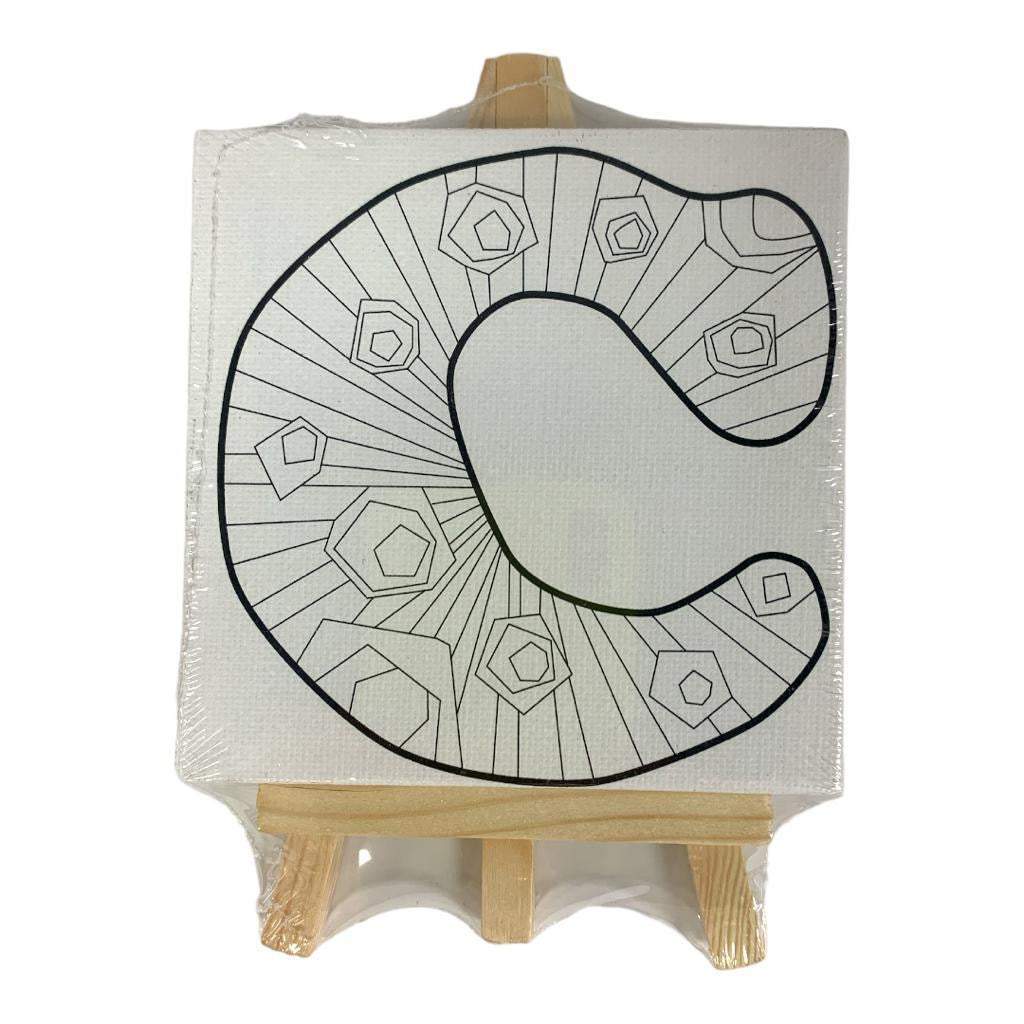 English Alphabet Printed Canvas 10 x 10 cm 27 pcs Set || مجموعة لوحات رسم كانفاس احرف انجليزية ١٠*١٠ سم ٢٧ حبة