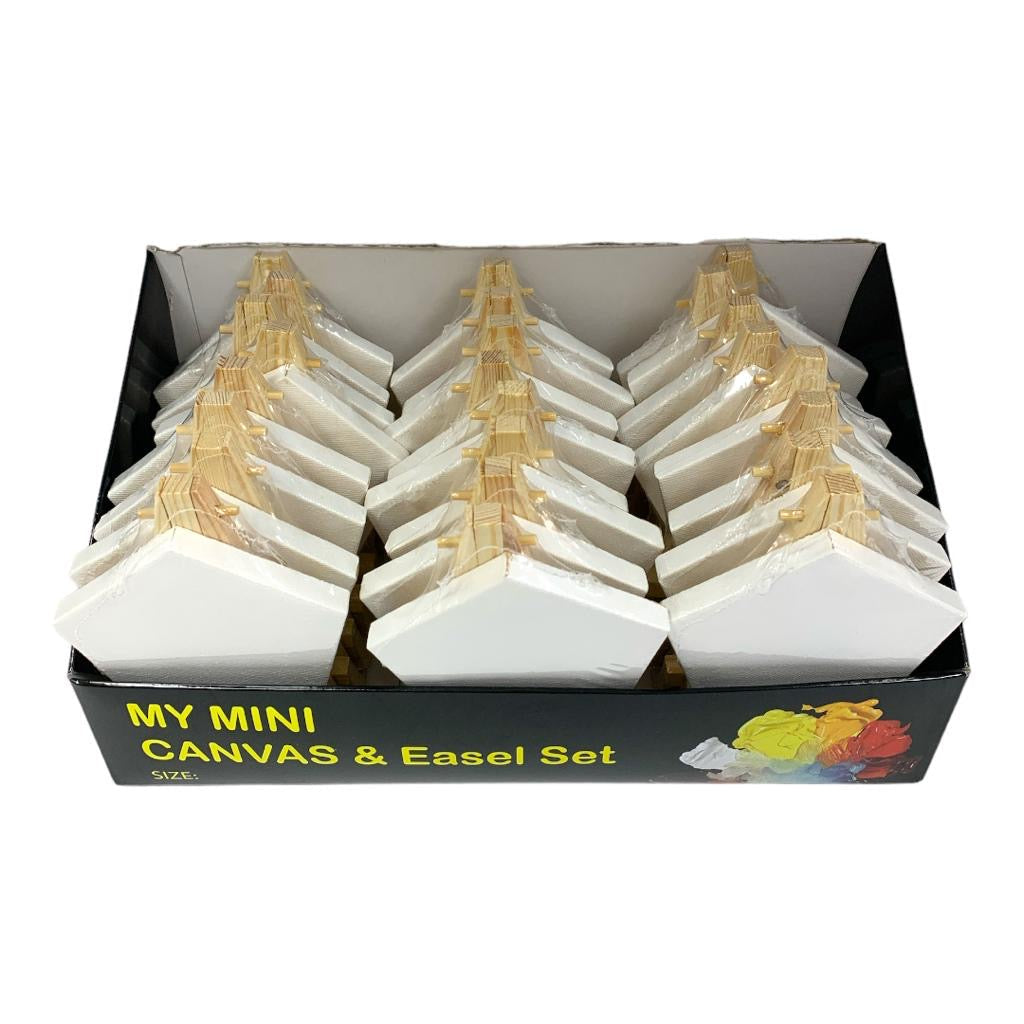 Pentagon Canvas Set 10 cm 24 pcs || مجموعة لوحات رسم كانفاس خماسي ١٠ سم ٢٤ حبة