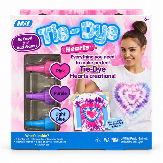 M&Y Tie-Dye Hearts Kit || مجموعة صباغة تاي داي قلوب إم آند واي