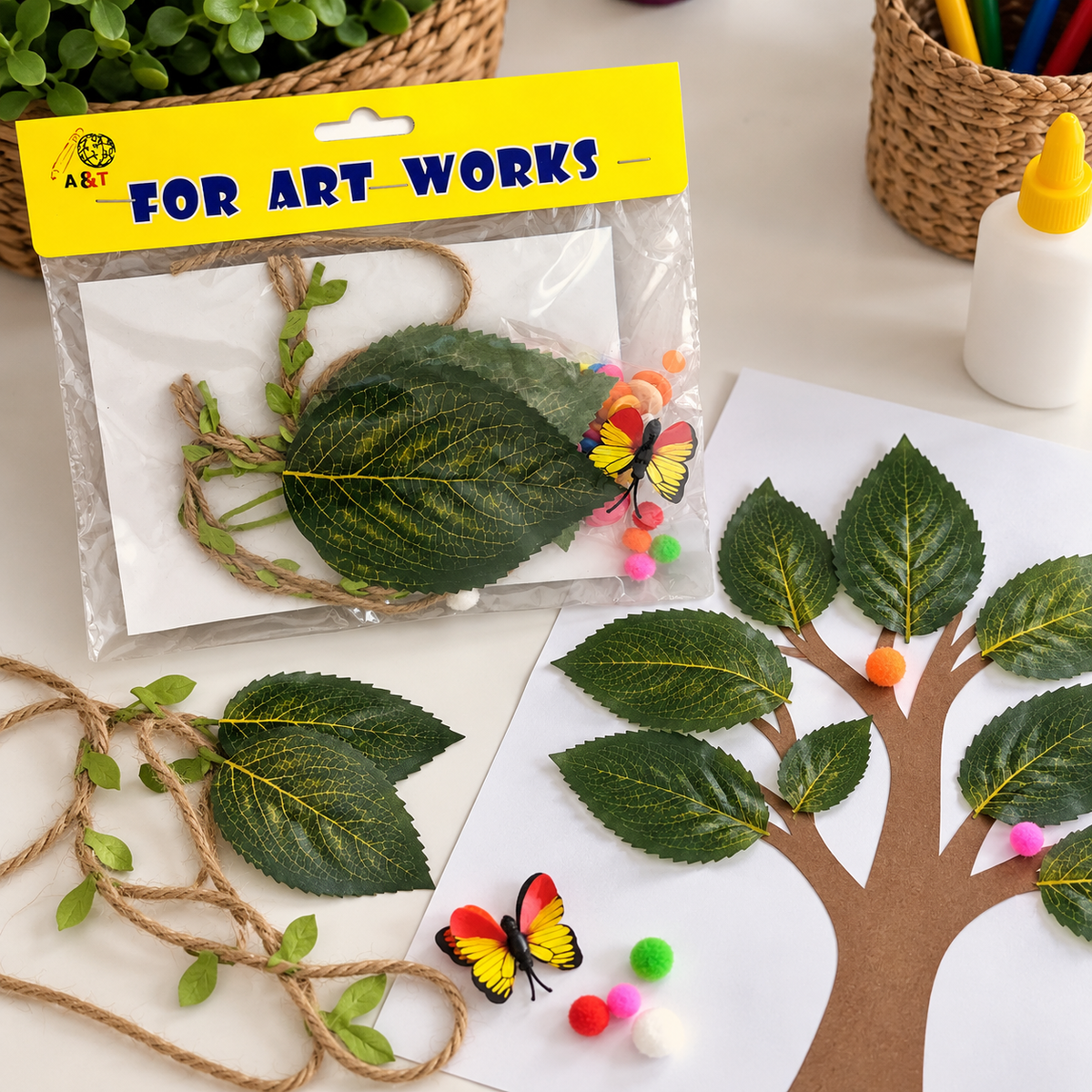 A&T Diy Tree Leaves || مجموعة اوراق شجر اشغال يدوية