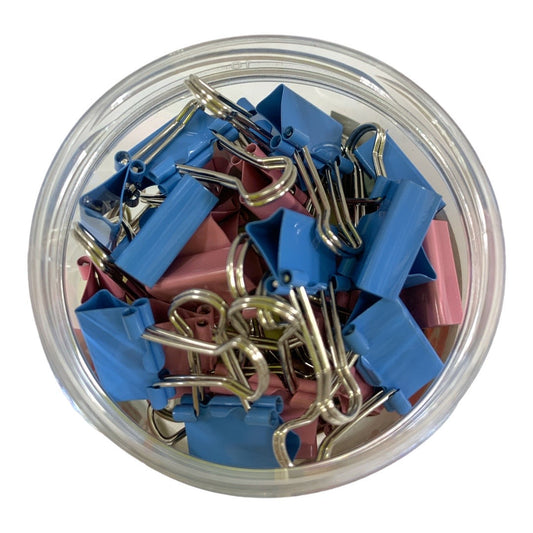Colored Binder Clips 15 ml 60 Pcs || بايندر كليبس ملون ١٥ مل عدد ٦٠ حبة