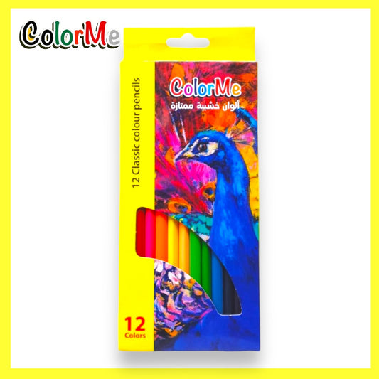 A&T Color Me 12 Classic Color Pencils || الوان خشبية ممتازة كولور مي ١٢ لون