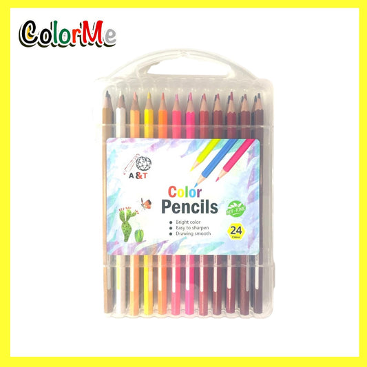 A&T Color Me Colored Pencils 24 Colors || الوان خشبية كولور مي⁩ ٢٤ لون