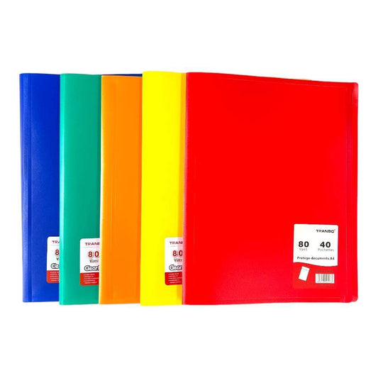 A&T Pocket File 40 Pockets Assorted Colors || ملف جيوب اي اند تي ٤٠ جيب الوان متنوعه