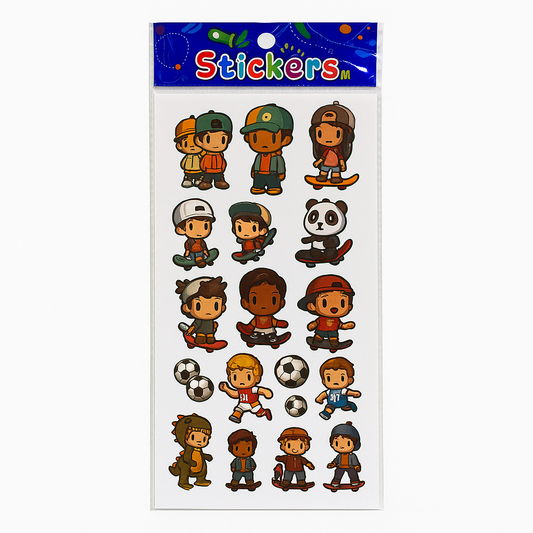 Boys Encouraging Stickers || ستيكرات تشجيعية اولاد