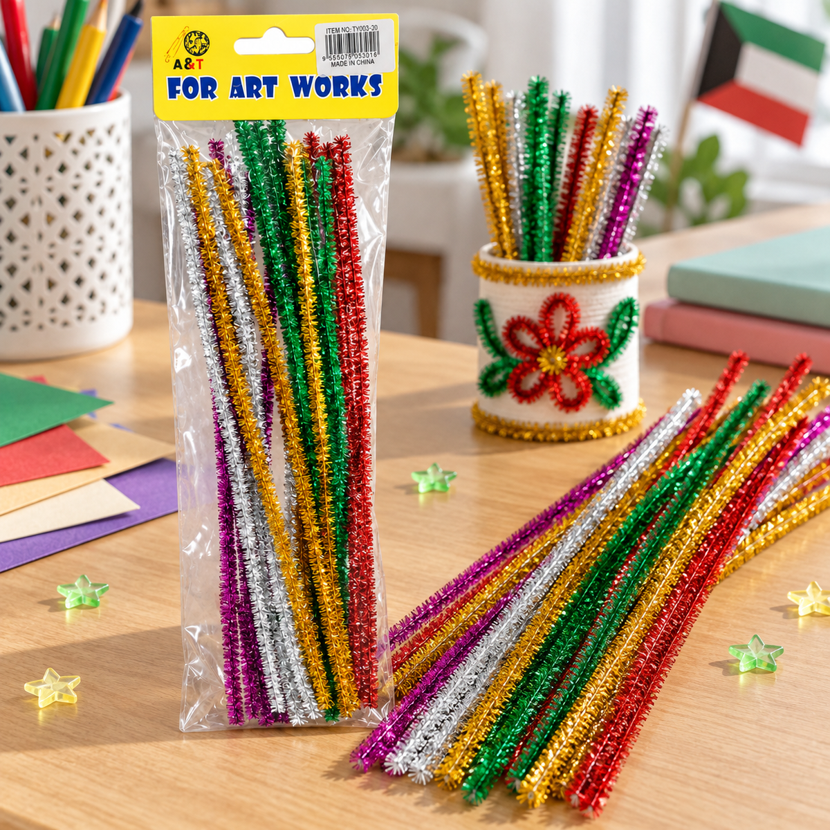 Glitter sticks #1 || اعواد زري للاشغال الفنية #1