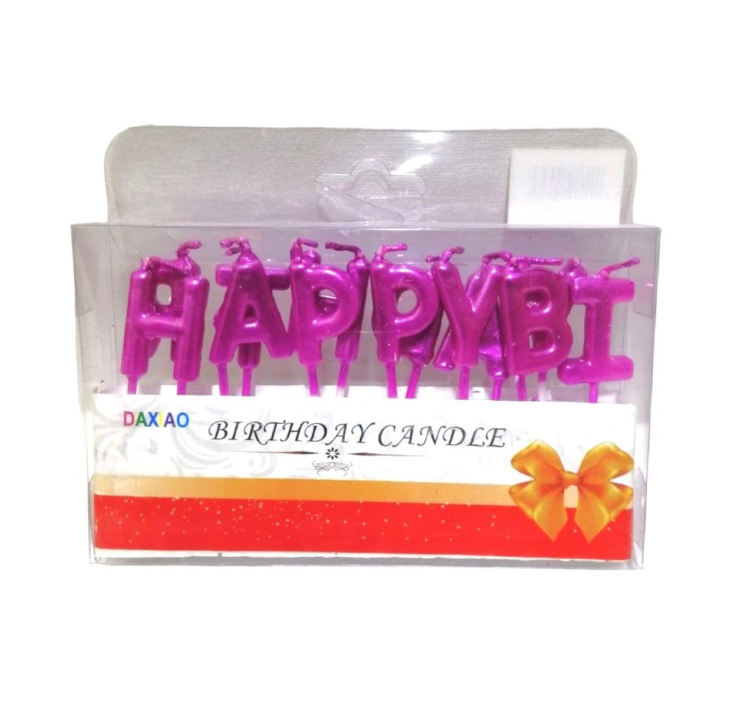 Happy Birthday Candle Set || مجموعه شموع اعياد ميلاد باحرف هابي بيرثدي