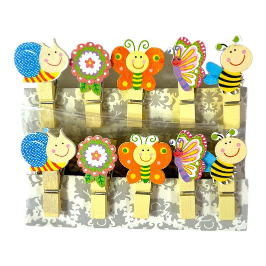 Wooden Clips Assortment || تشكيلة ملاقط خشب اطفال