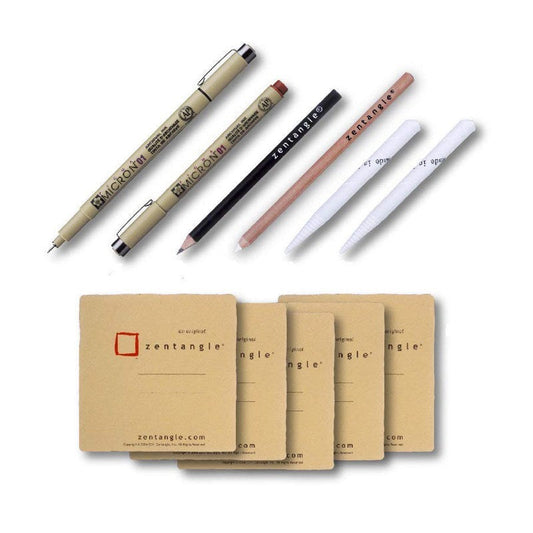 Sakura Pigma Micron Zentangle Tool Set of 11 || مجموعة أدوات ساكورا بيجما ميكرون زين تانجل، 11 قطعة