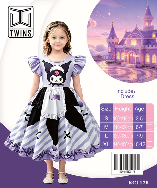 Lavender Kuromi Print Costume Dress || فستان تنكري لافندر بطبعة كورومي — supplier reference