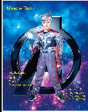 Silver Disc Armour Superhero Costume with Red Cape and Winged Headpiece || زي بطل خارق بدرع فضي وكاب أحمر وغطاء رأس مجنح — supplier reference