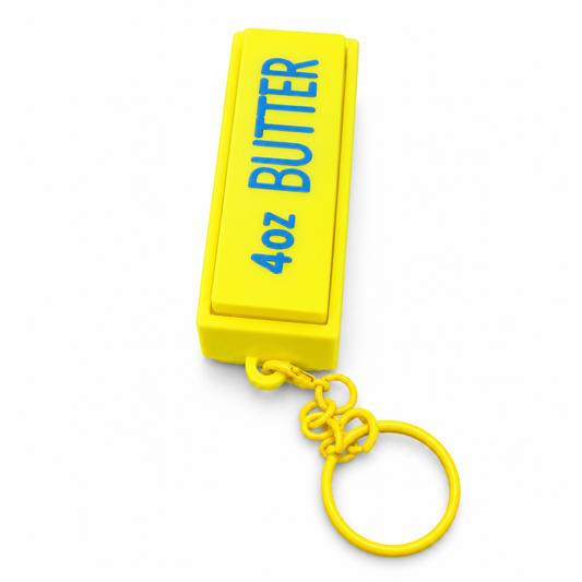 Butter Bar Fidget Clicker Keychain || ميدالية فيجت كليكر قالب زبدة